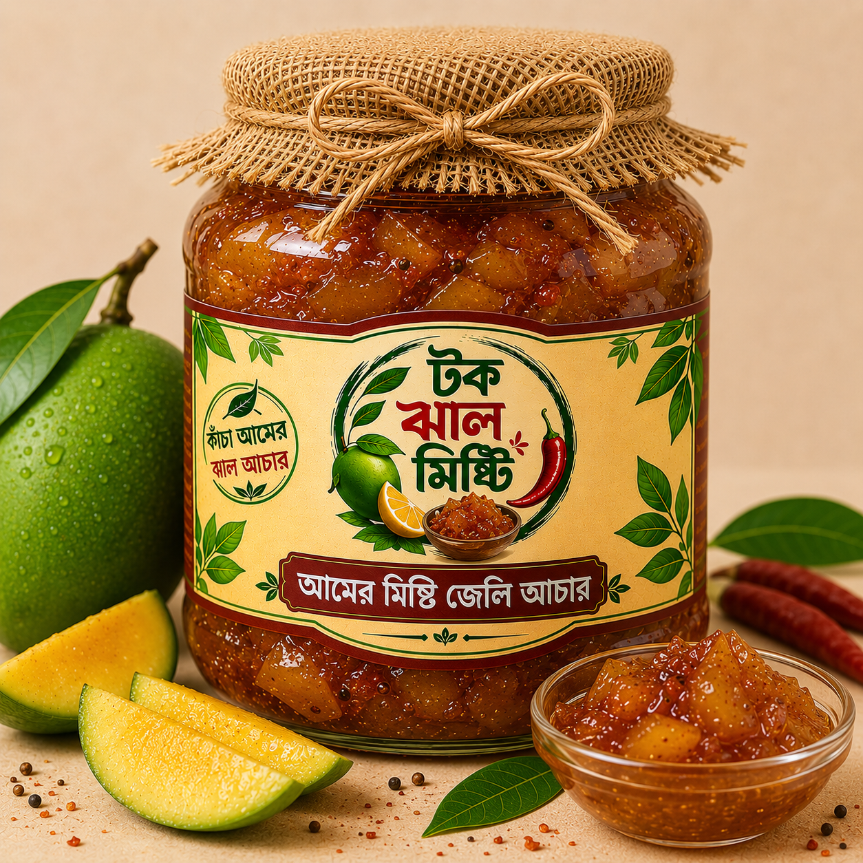 আমের মিষ্টি জেলি আচার  | Mango Sweet Jelly Pickle